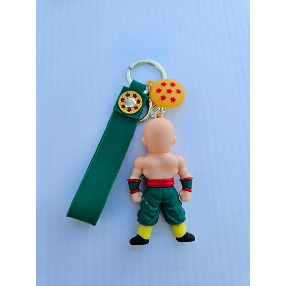 Dragon Ball Z Keychain – Tien Shinhan w/ 6-Star Dragon Ball & Logo Strap - Picture 4 of 4